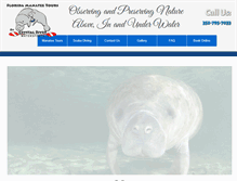Tablet Screenshot of floridamanateetours.com